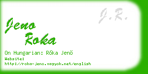 jeno roka business card